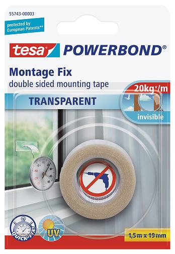 Tükörragasztó szalag TESA Powerbond (1,5mx19mm)  55732