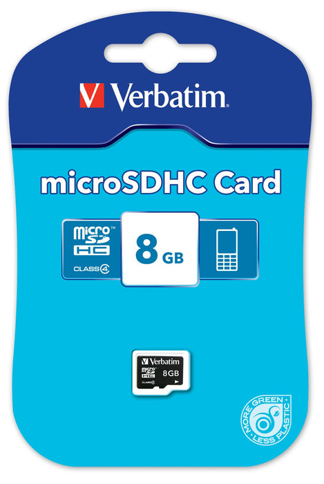 Memóriakártya VERBATIM Micro SDHC 8GB Class4  MVMS8GH