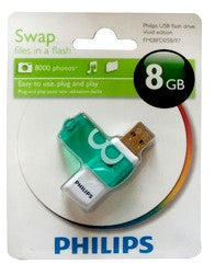 Pendrive PHILIPS Vivid 8GB USB Flash Drive fehér-zöld