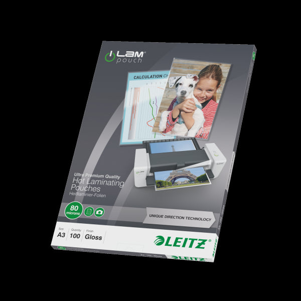 Lamináló fólia LEITZ A/3 Standard UDT 80mic (100db/dob)  74850000