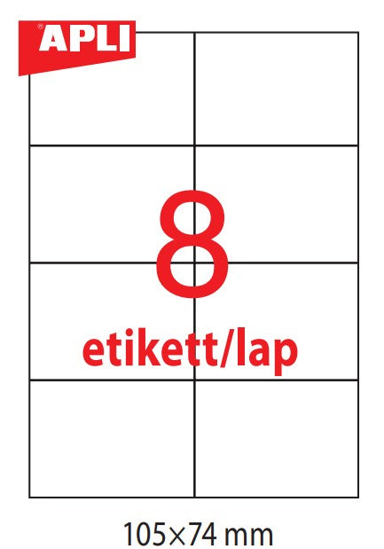 Etikett címke APLI Super Sticky (105x74) 100lap  LCA11784