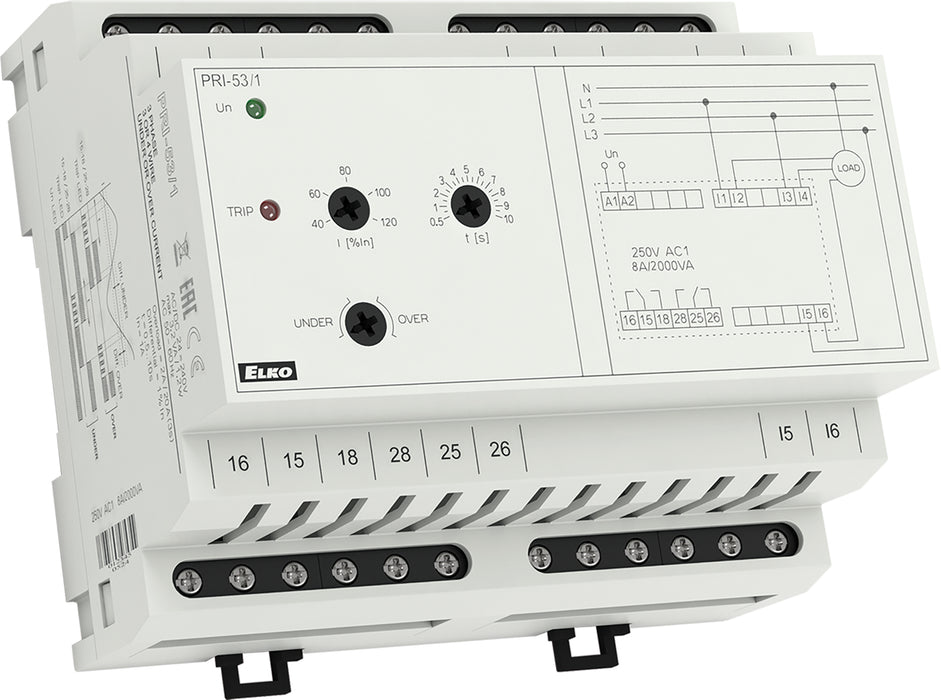 PRI-53/1 - Áramfigyelő relé