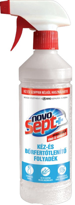 Kézfertőtlenítő NOVOSEPT szórófejes 500ml