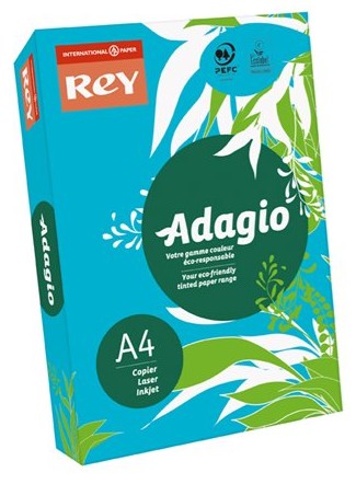 Sz.fénymásolópapír REY ADAGIO A3/80gr színes élénk MÉLYKÉK/DEEP BLUE